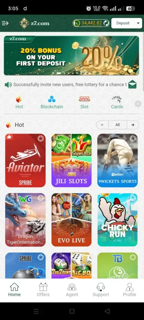 Z7-Game-20%-First-Deposit-Bonus

